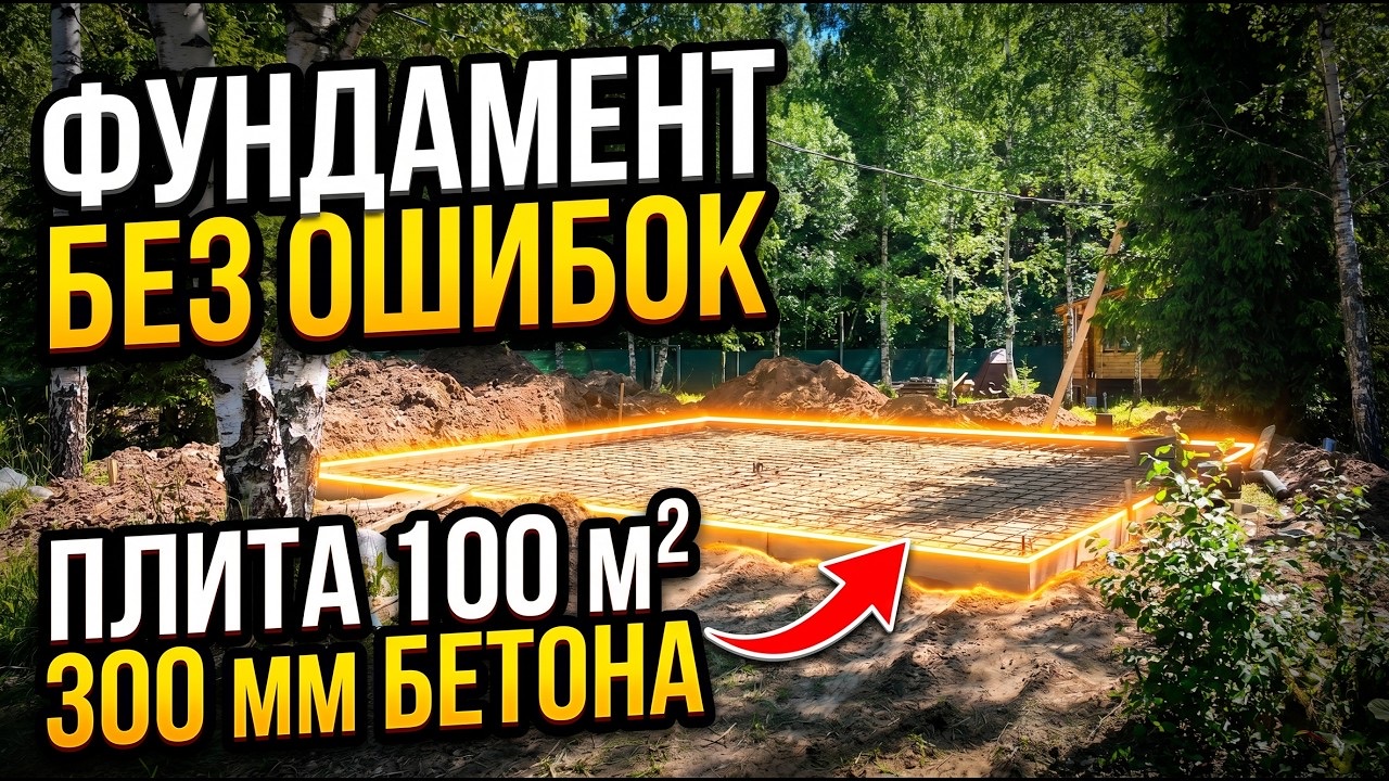 Обложка выпуска «Фундамент без ошибок: плита 100 м²»